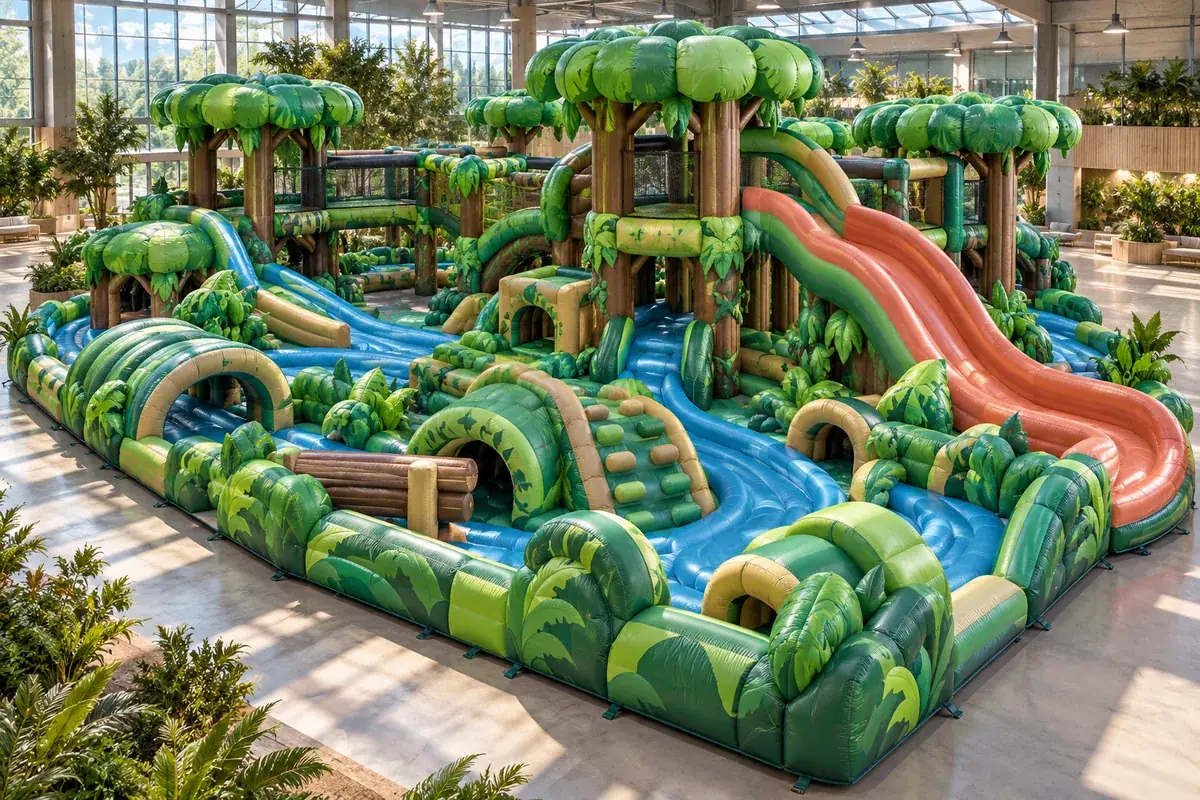 Rainforest Adventure Expedition, AG-INF-BRA-001 — Brazilian Rainforest inflatable concept visualisation