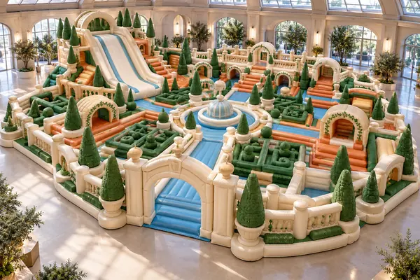 Grand Garden Discovery Park — Italian Renaissance Gardens inflatable concept visualisation, not an installed attraction