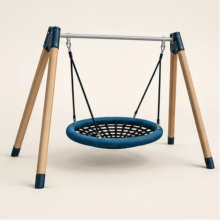 Orbit Nest Swing — original isolated AG concept illustration; not a production specification.