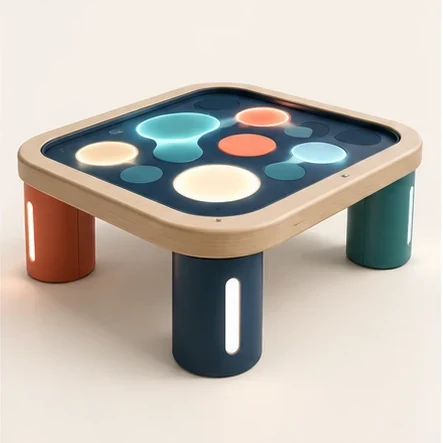 AG Pulse Learning Table Concept — original isolated AG concept illustration; not a production specification.