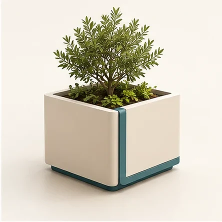AG Gather Planter — original isolated AG concept illustration; not a production specification.