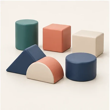 AG Soft Blocks — original isolated AG concept illustration; not a production specification.