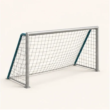 AG Court Football Goal — original isolated AG concept illustration; not a production specification.