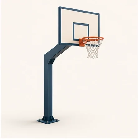 AG Court Basketball Hoop — original isolated AG concept illustration; not a production specification.