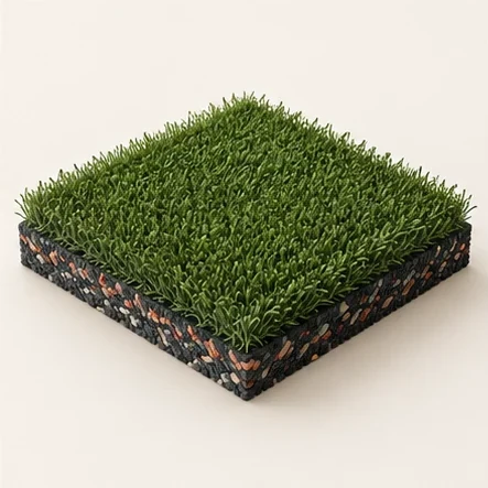 AG Surface Turf Concept — original isolated AG concept illustration; not a production specification.
