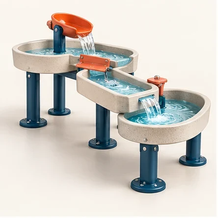 AG Ripple Table — original isolated AG concept illustration; not a production specification.